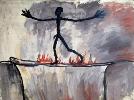 opyright: A. R. Penck „Der Übergang“, 1963